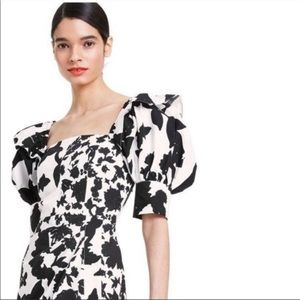 BNWT Black and White Floral Print Christopher John Rogers for Target Dress Sz 8